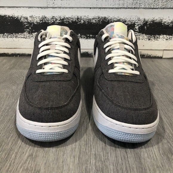 Nike Air Force 1 Low '07 Recycled Canvas Pack CN0866-002 Iron Gray 2020 Size 14 - Picture 4 of 9